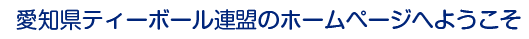 愛知県ティーボール連盟のホームページへようこそ